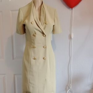 Kasper  For A.S. L.Elegant Double-Breasted Dress